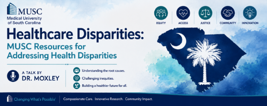 MUSC Resources for Addressing Health Disparities Banner